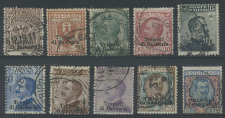 OCCUPAZIONI TRIPOLI DI BARBERIA 1909 SOVR. 10V. US.