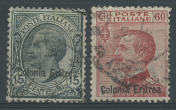 COLONIE ERITREA 1918/20 SOVR. 2V. US.