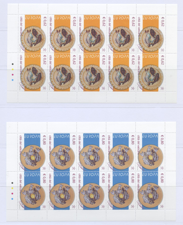 VATICANO 2005 EUROPA 2V. FOGLIO **