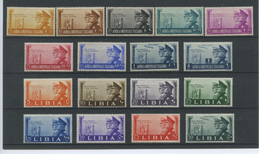 COLONIE GIRI 1941 ASSE 17V. ** CENTRATO