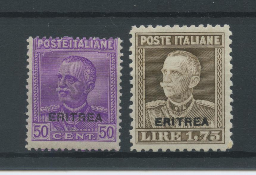 Scansione lotto: COLONIE ERITREA 1928 50C. E L.1,75 3 **