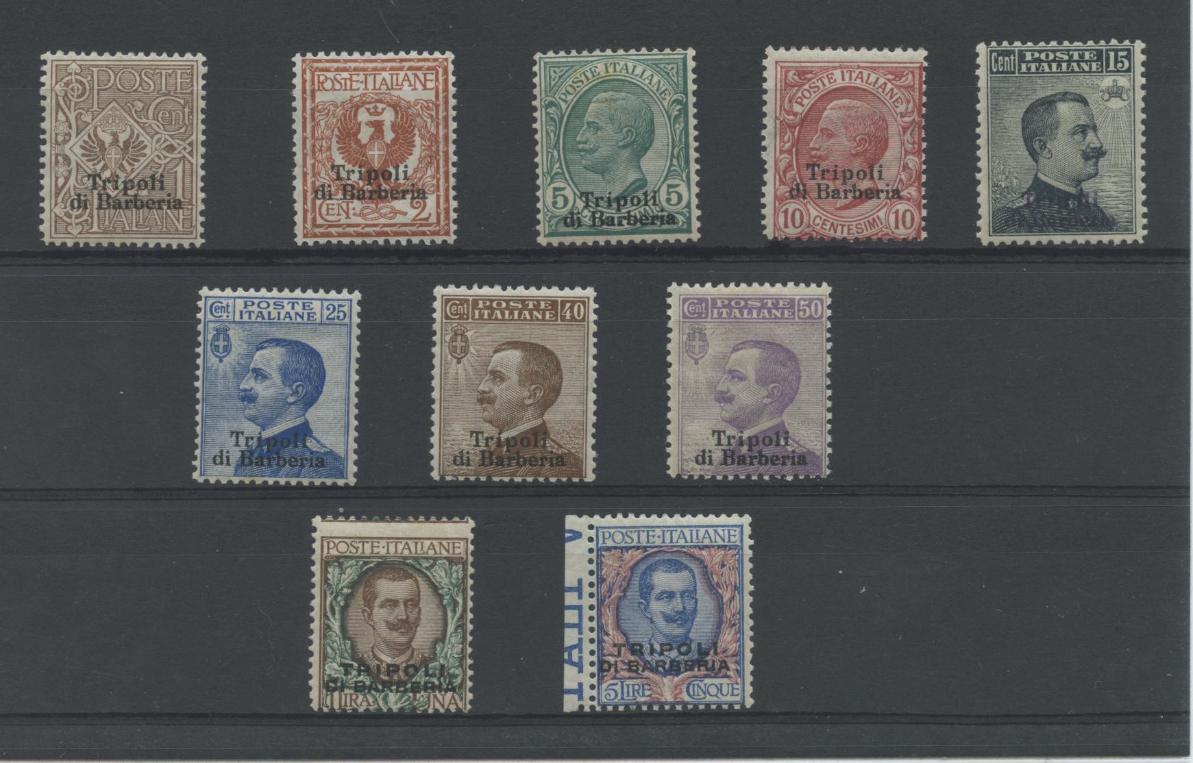 Scansione lotto: OCCUPAZIONI TRIPOLI DI BARBERIA 1909 SOVR. 10V. 4 **