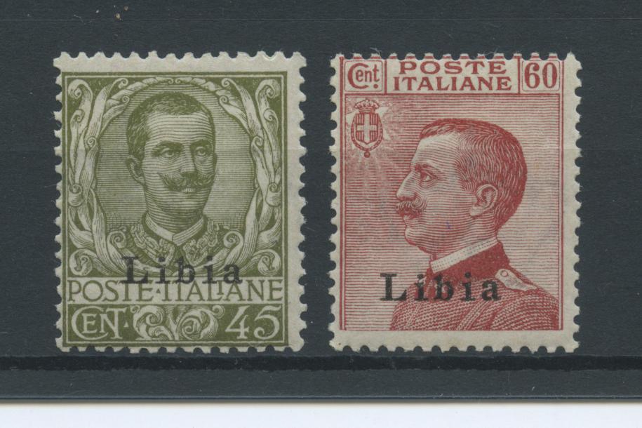 Scansione lotto: COLONIE LIBIA 1917/8 SOVR. 2V. 2 **