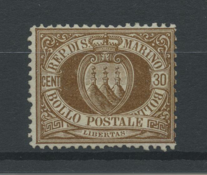 Scansione lotto: SAN MARINO 1877 30C. 4 *