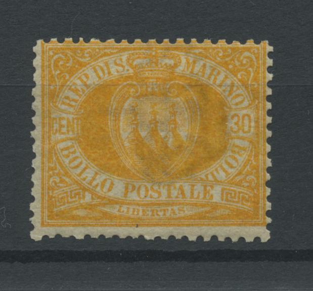 Scansione lotto: SAN MARINO 1877 5C. GIALLO 2 *