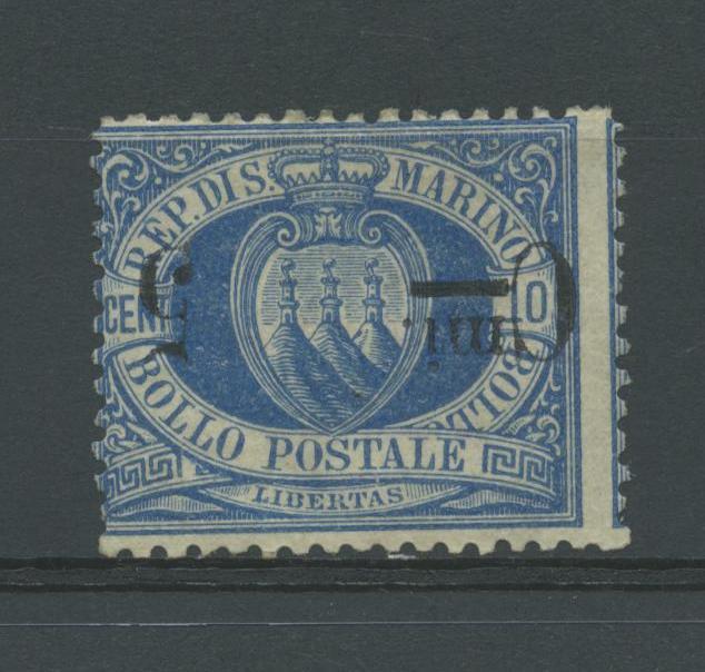 Scansione lotto: SAN MARINO 1892 N.8 ROVESCIATO 3 **