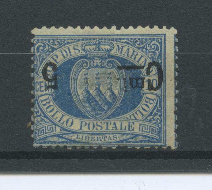 Scansione lotto: SAN MARINO 1892 N.8 ROVESCIATO **