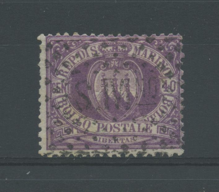 Scansione lotto: SAN MARINO 1877 40C. US.