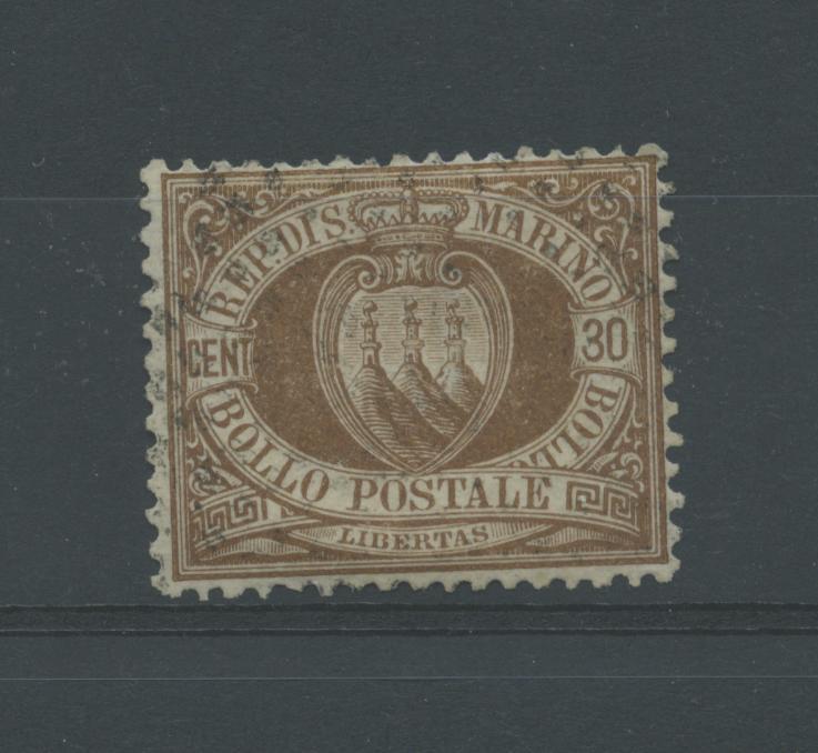 Scansione lotto: SAN MARINO 1877 30C. US.