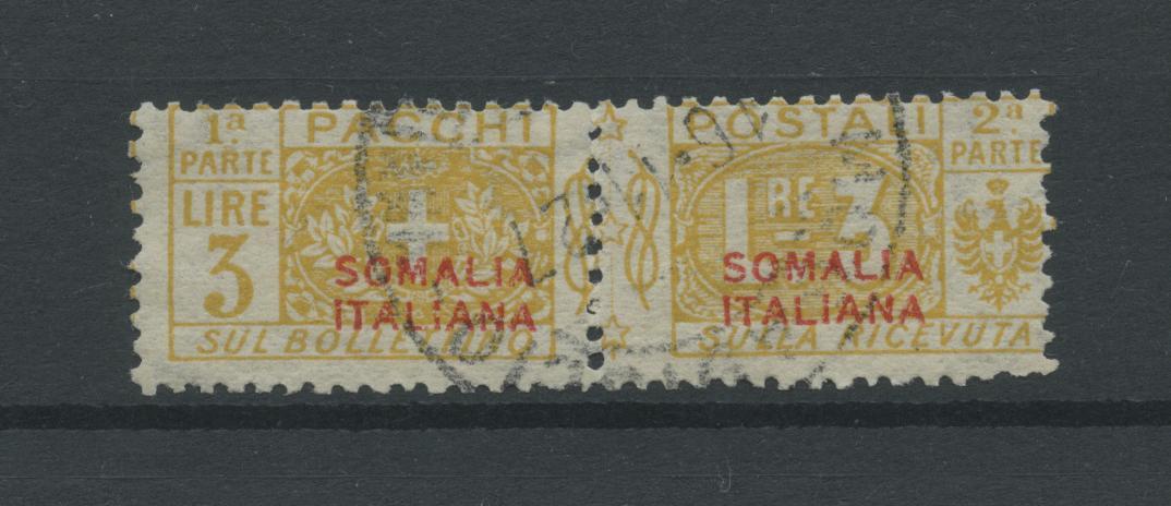 Scansione lotto: COLONIE SOMALIA 1926 PACCHI L.3 N.37 US.