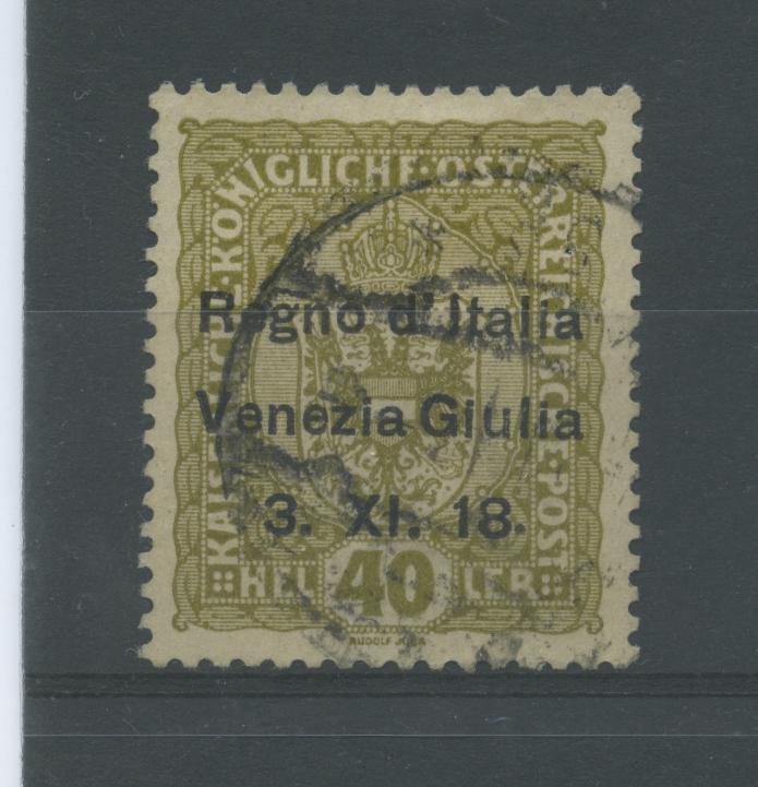 Scansione lotto: OCCUPAZIONI VENEZIA GIULIA 1918 40H.(originale) 3 US.