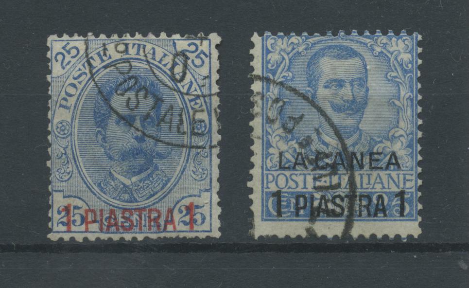 Scansione lotto: OCCUPAZIONI LA CANEA 1900/1 N.1/2 US.