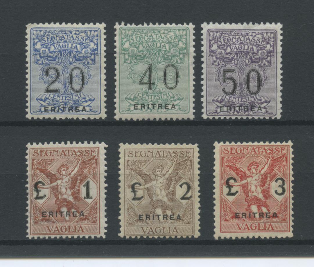 Scansione lotto: COLONIE ERITREA 1924 VAGLIA 6V. 3 ** CENTRATO