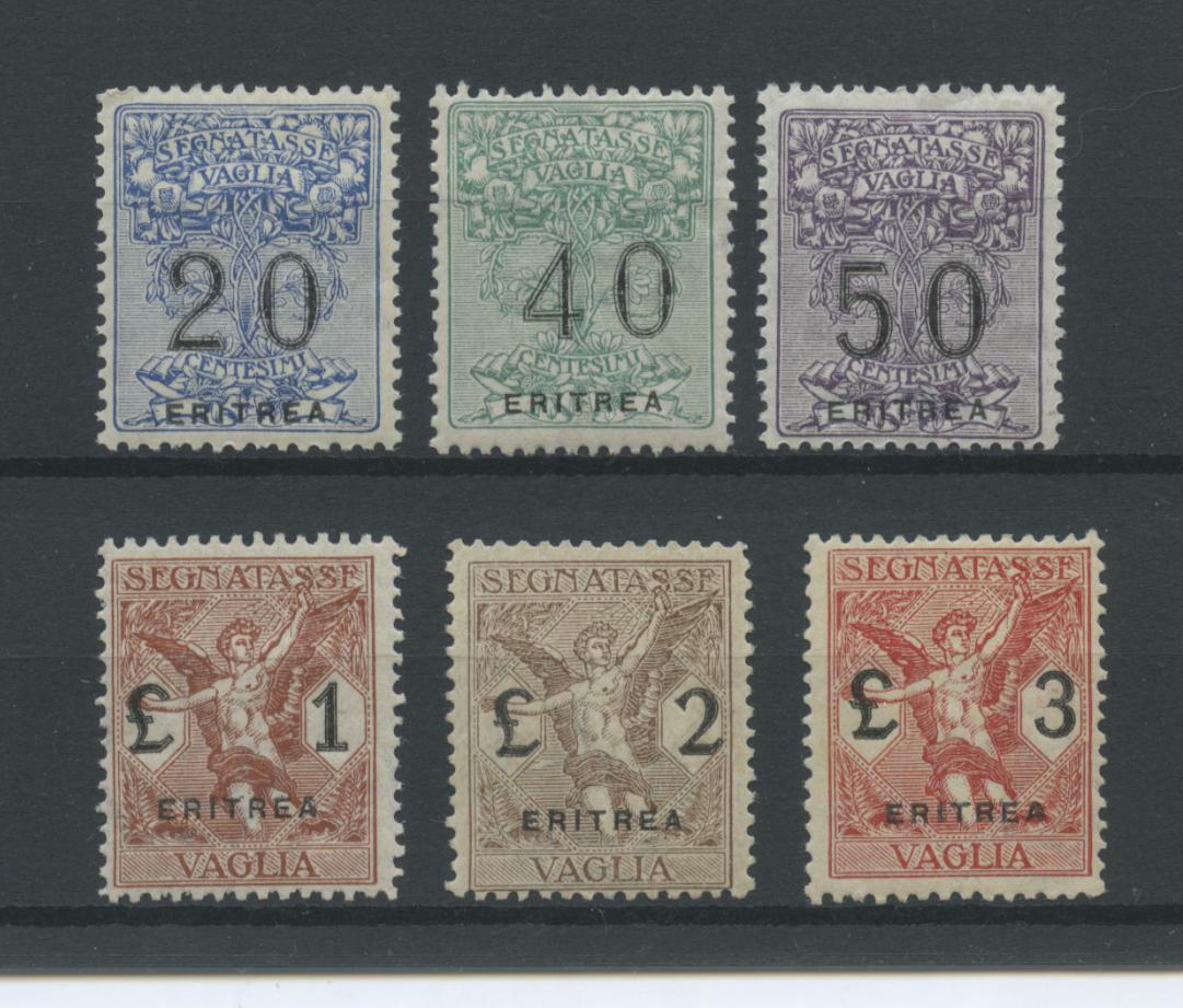 Scansione lotto: COLONIE ERITREA 1924 VAGLIA 6V. 3 ** CENTRATO