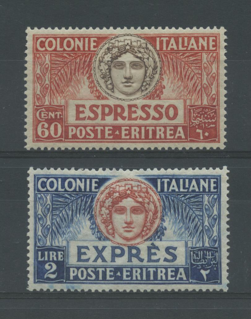 Scansione lotto: COLONIE ERITREA 1924 ESPRESSI N.4/5 *