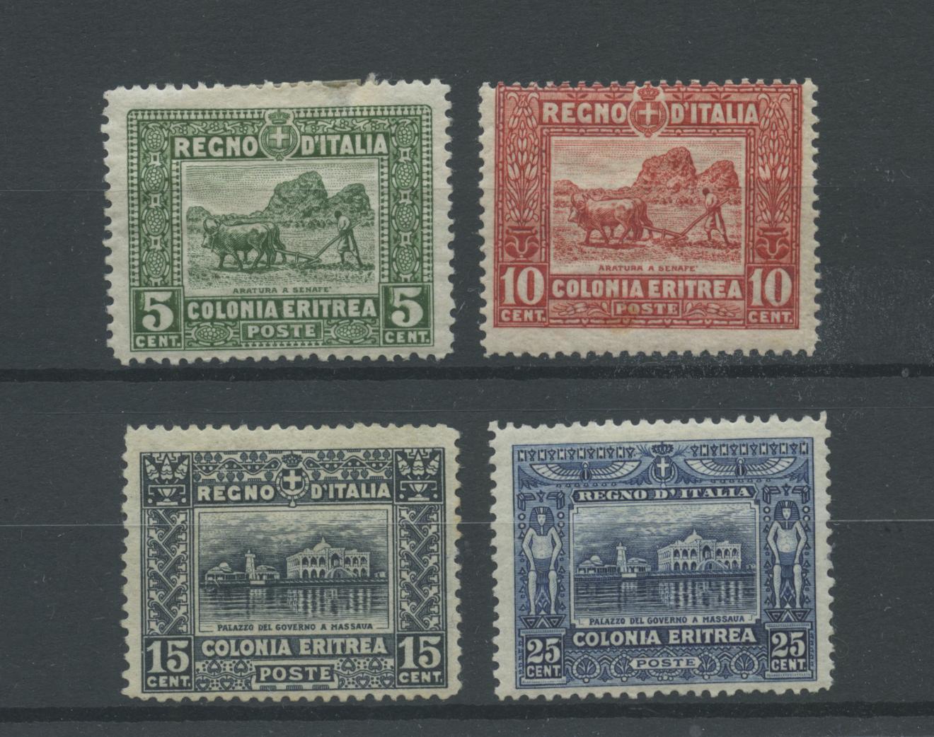 Scansione lotto: COLONIE ERITREA 1910 SOGGETTI VARI 4V. 2 *