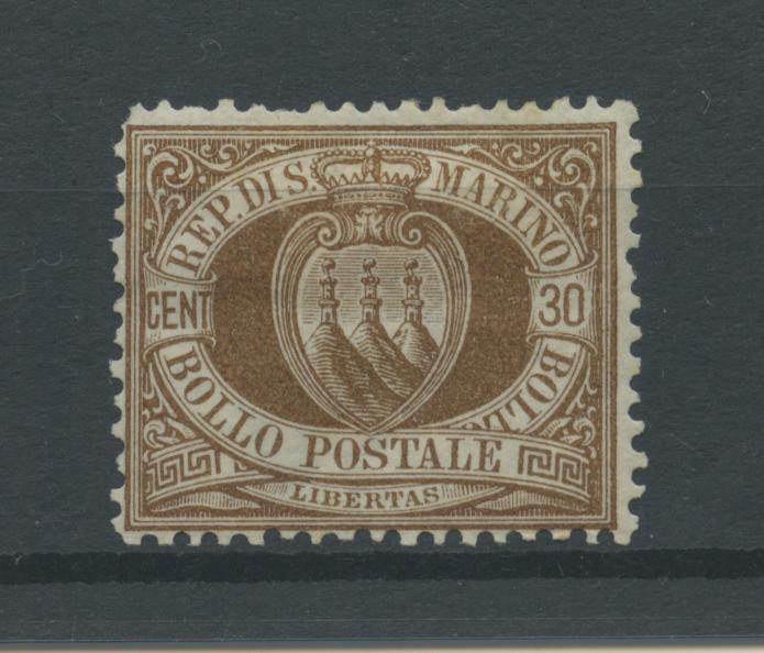 Scansione lotto: SAN MARINO 1877 30C. *