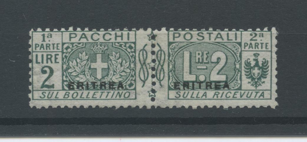 Scansione lotto: COLONIE ERITREA 1916 PACCHI L.2 2 **