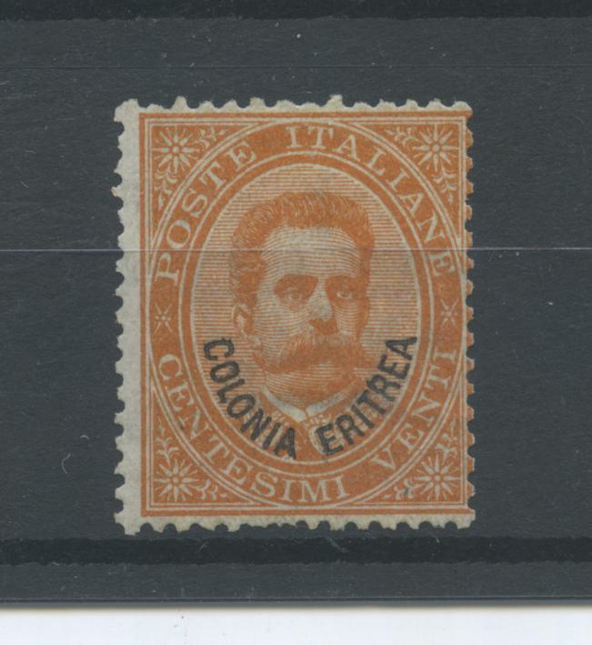 Scansione lotto: COLONIE ERITREA 1893 C.20 2 ** CENTRATO