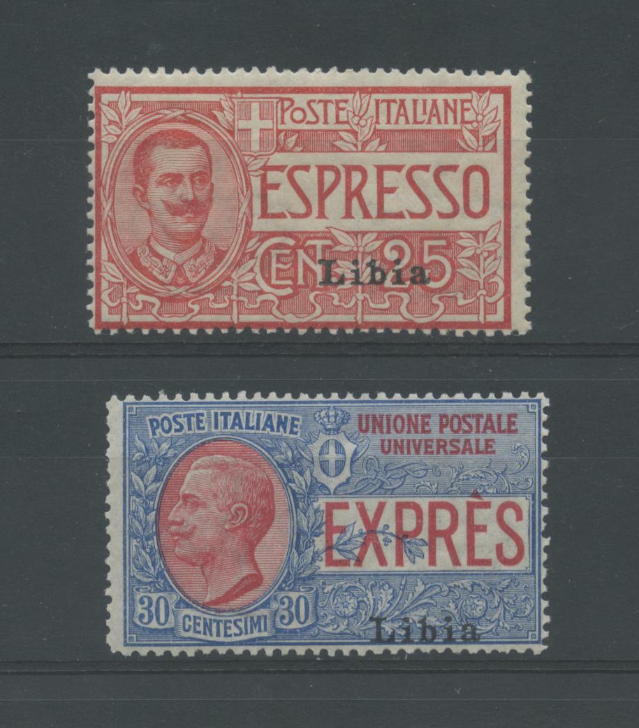 Scansione lotto: COLONIE LIBIA 1915 ESPRESSI 2V. **