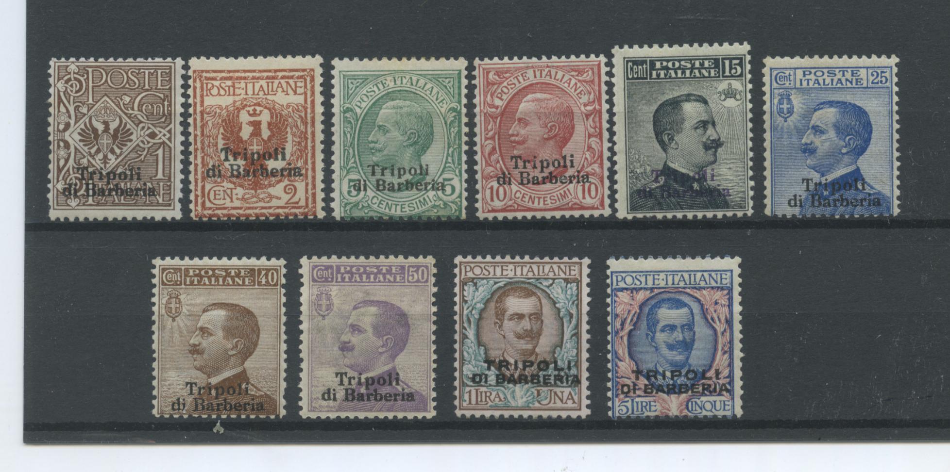 Scansione lotto: OCCUPAZIONI TRIPOLI DI BARBERIA 1909 SOVR. 10V. 3 *