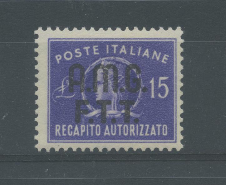 Scansione lotto: TRIESTE 1949 RECAPITO 15L. *