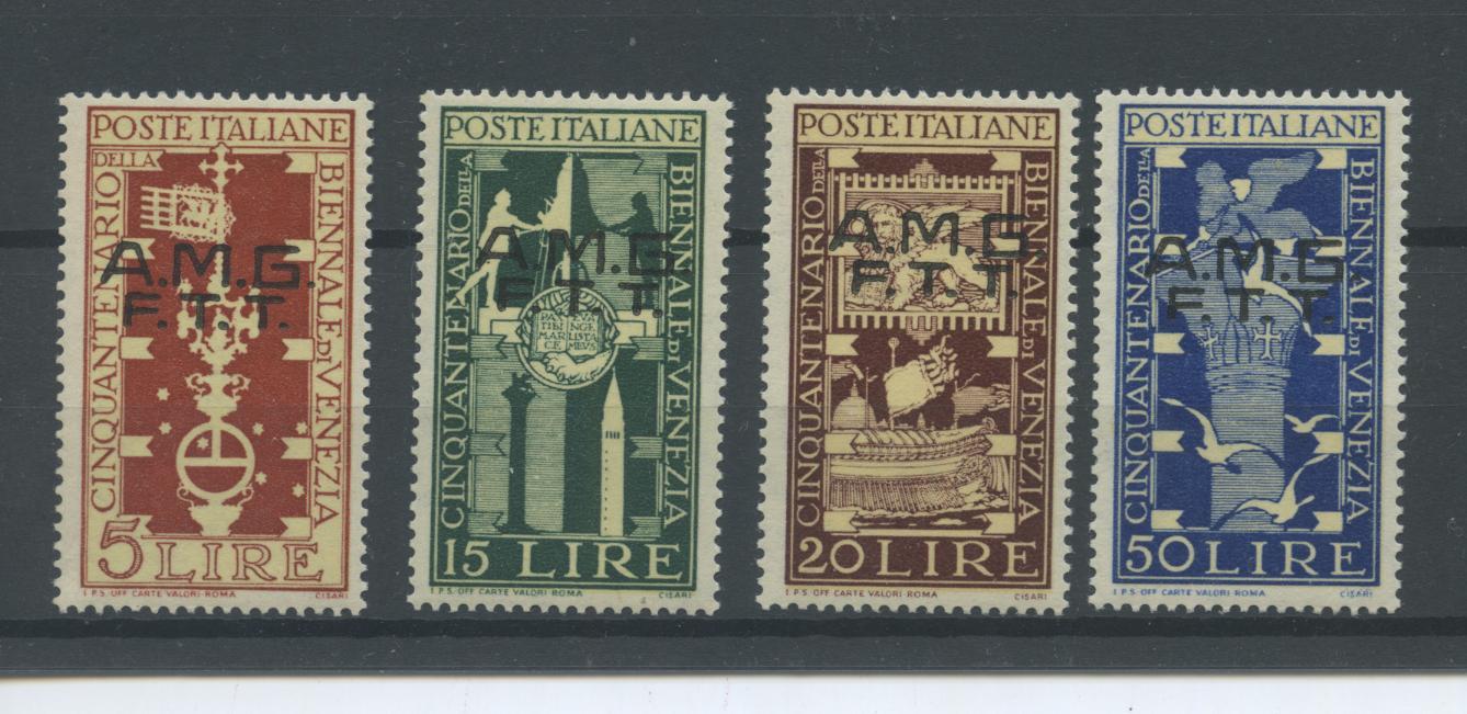 Scansione lotto: TRIESTE 1949 BIENNALE 4V. **