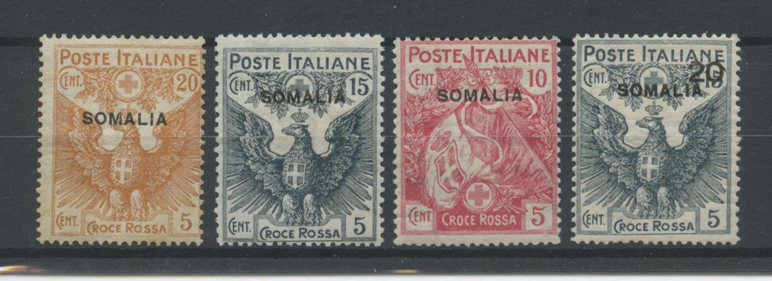Scansione lotto: COLONIE SOMALIA 1916 CROCE ROSSA 4V. 2 *