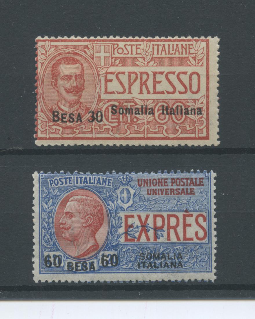 Scansione lotto: COLONIE SOMALIA 1923 ESPRESSI 2V. **