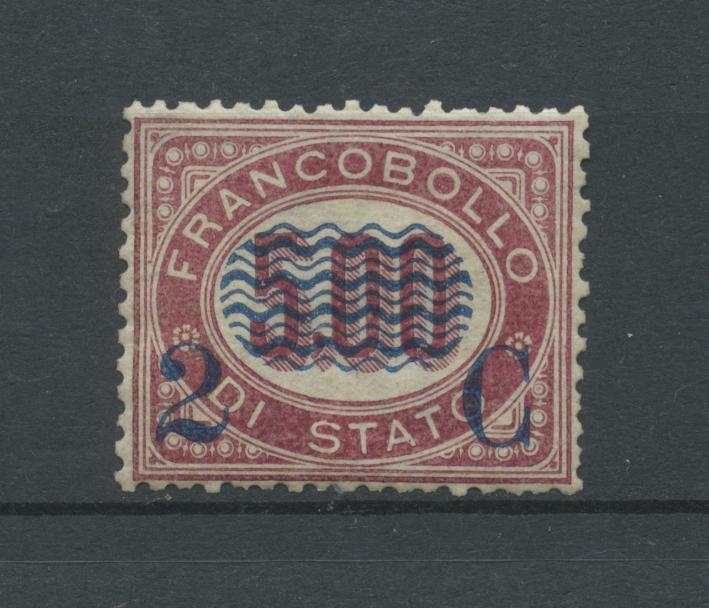 Scansione lotto: REGNO 1878 2C. SU L.5,00 3 ** LUSSO CERT.