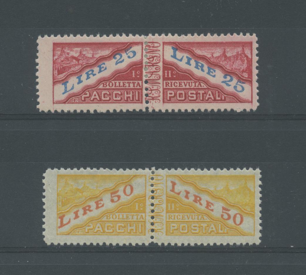 Scansione lotto: SAN MARINO 1946 PACCHI 2V. *