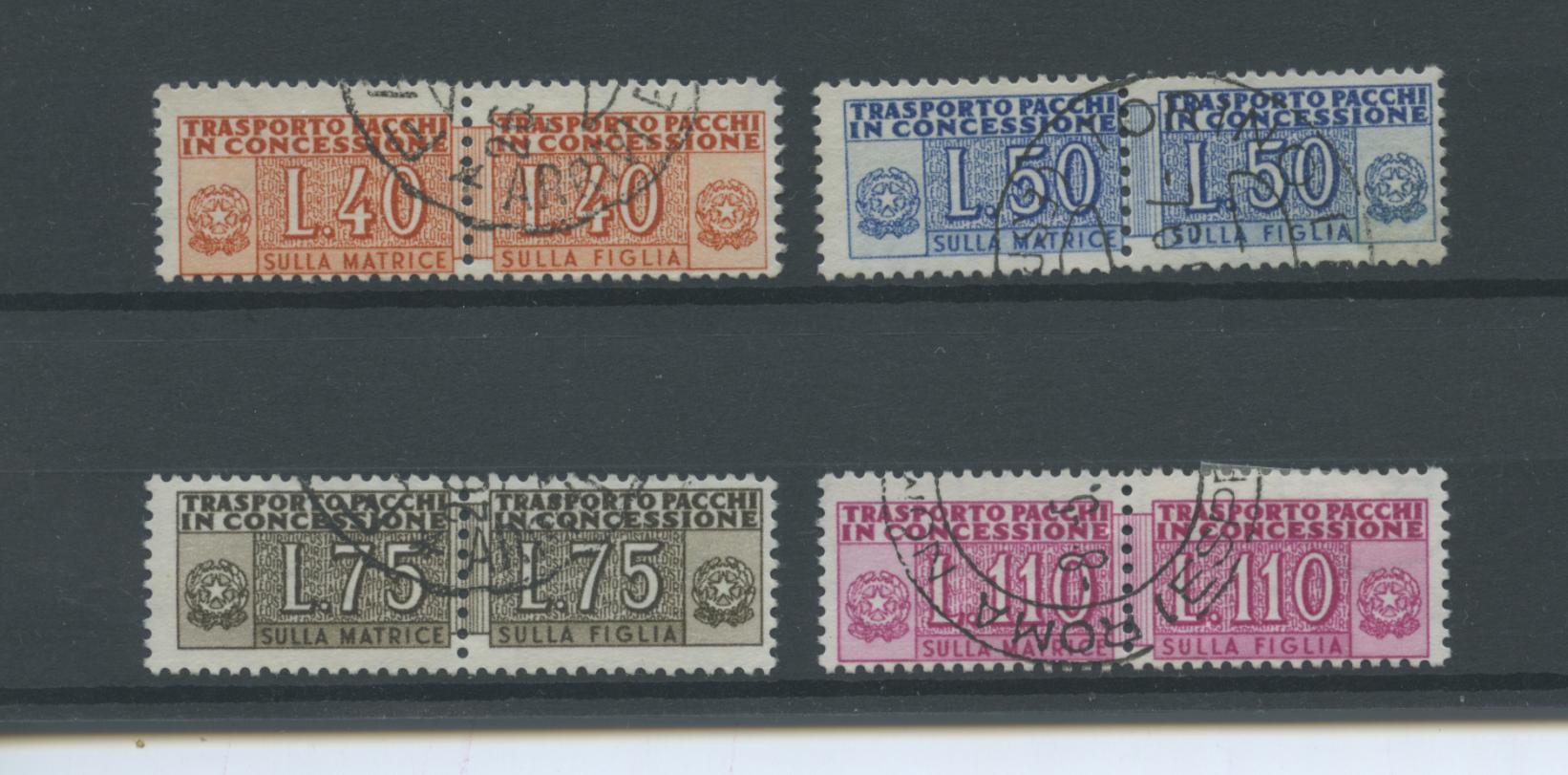 Scansione lotto: REPUBBLICA 1953 CONCESSIONE RUOTA 4V. 4 US.
