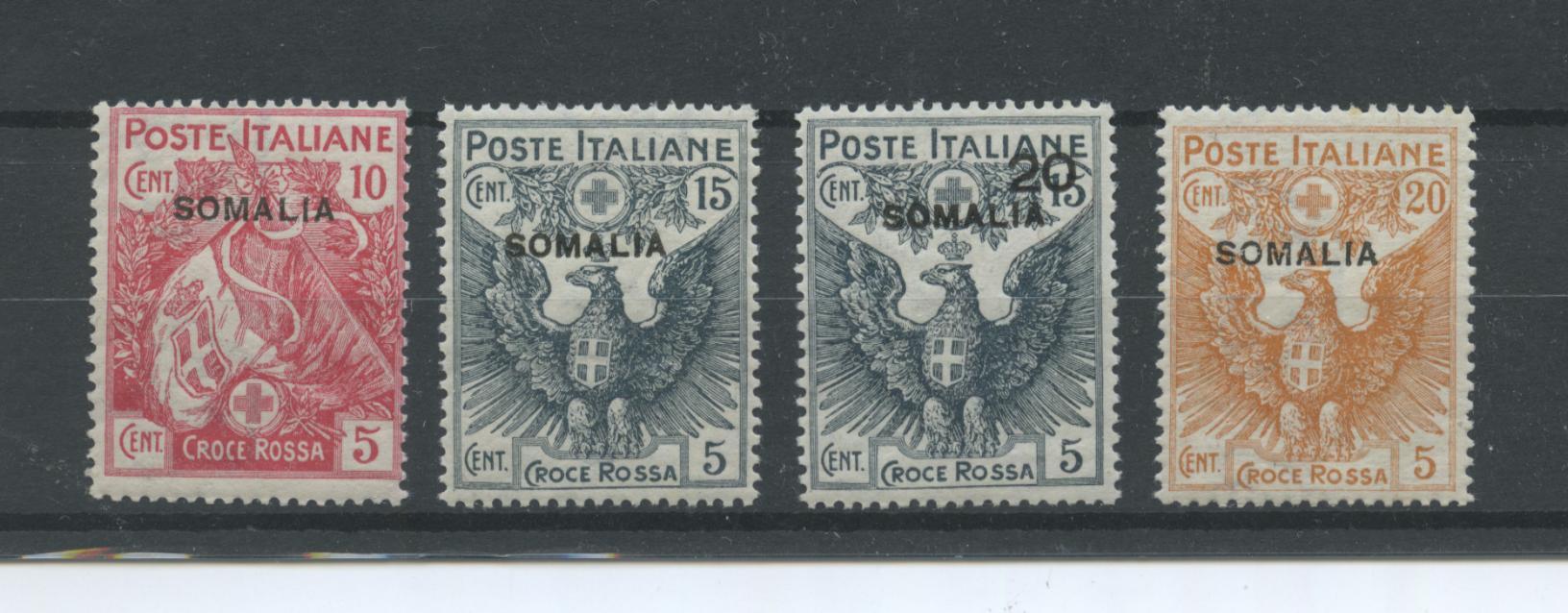 Scansione lotto: COLONIE SOMALIA 1916 CROCE ROSSA 4V. 2 **