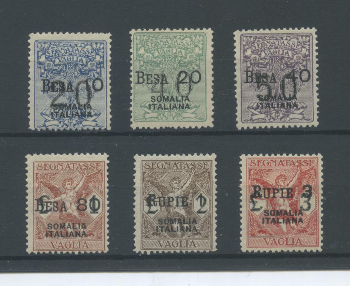 Scansione lotto: COLONIE SOMALIA 1924 VAGLIA 6V. 2 * CENTRATO