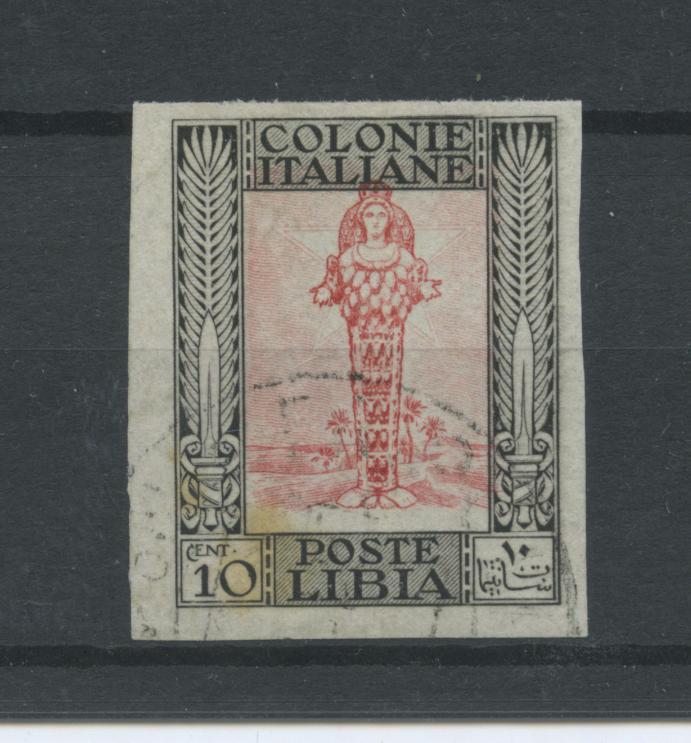 Scansione lotto: COLONIE LIBIA 1924 PITTORICA 10C. N.47K US.  CERT.