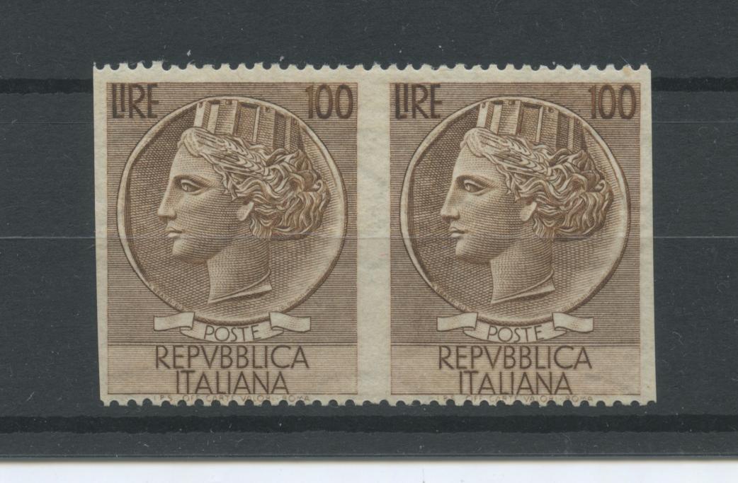 Scansione lotto: REPUBBLICA 1954 N.747c COPPIA **  CERT.