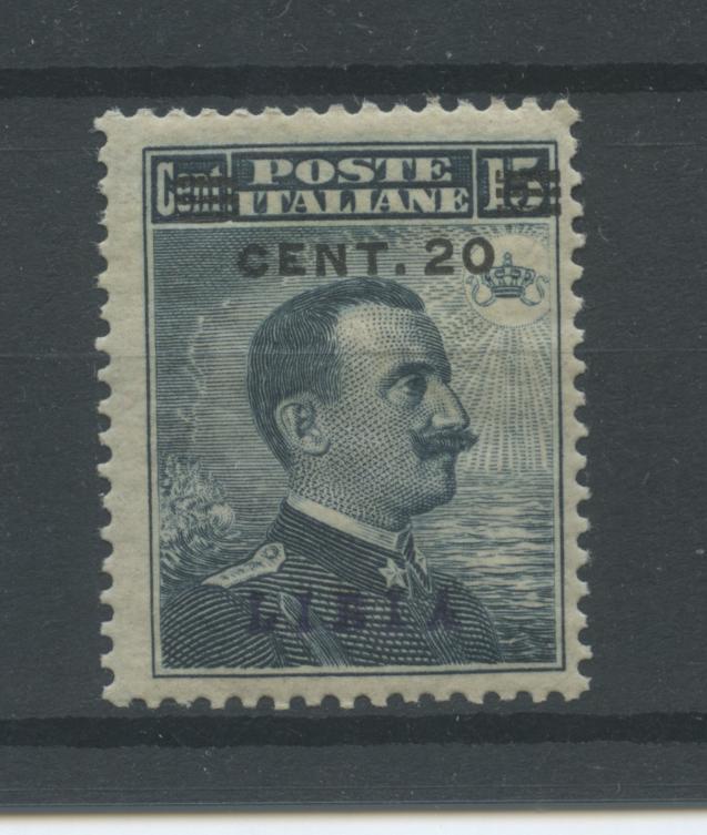 Scansione lotto: COLONIE LIBIA 1916 20C. SU 15C. 3 **