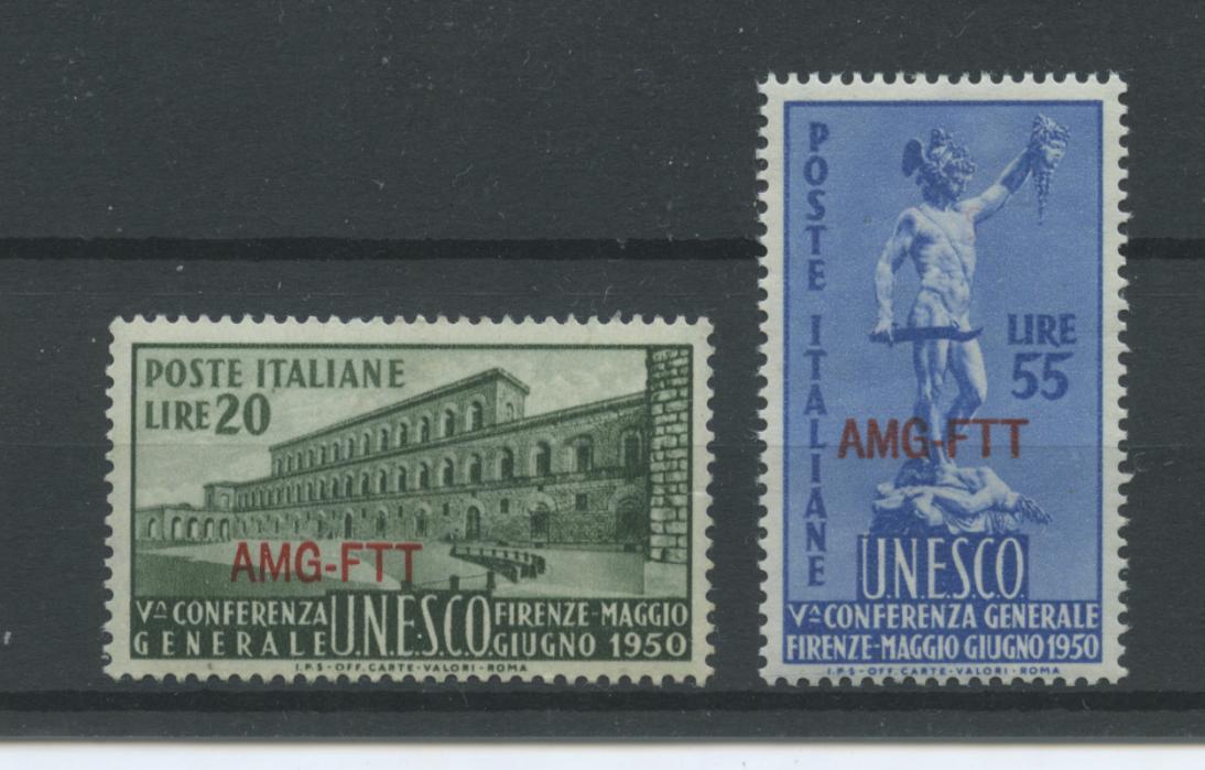 Scansione lotto: TRIESTE 1950 UNESCO 2V. **