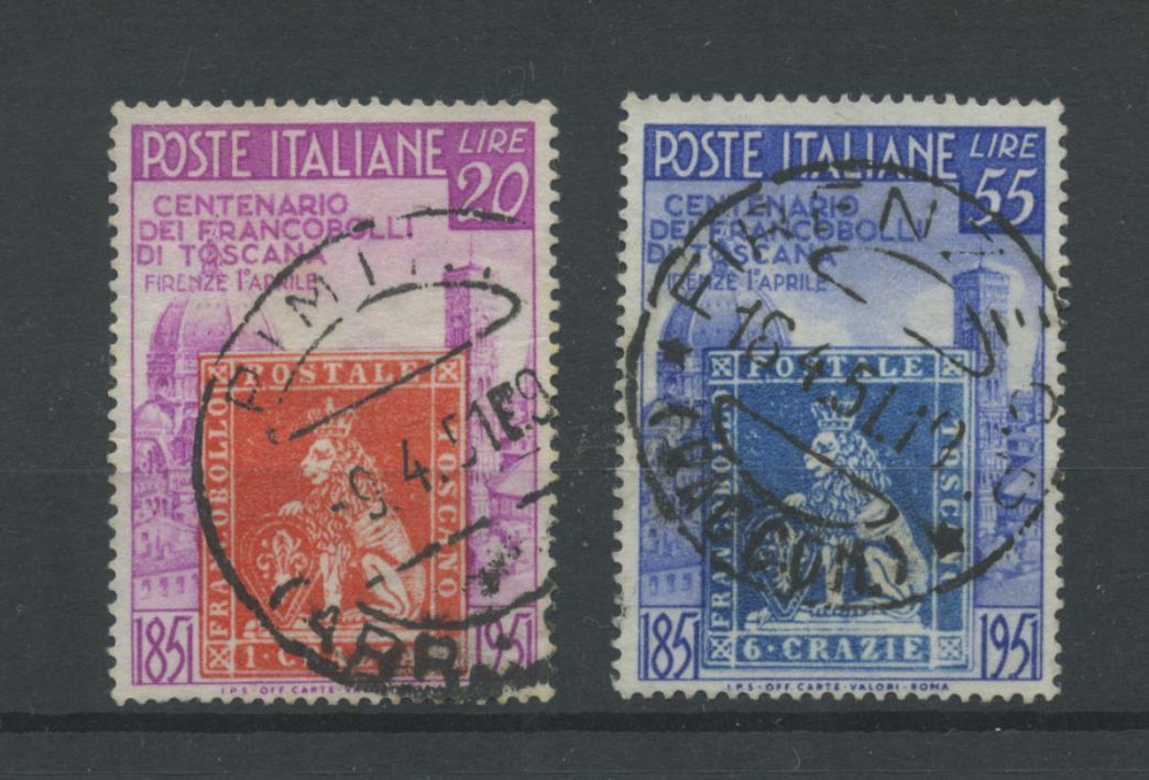 Scansione lotto: REPUBBLICA 1951 TOSCANA 2V. ** LUSSO