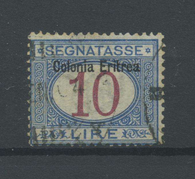 Scansione lotto: COLONIE ERITREA 1903 TASSE L.10 US.