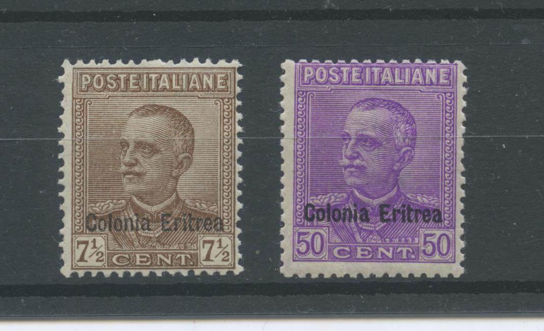 Scansione lotto: COLONIE ERITREA 1928 SOVR. 2V. 5 **