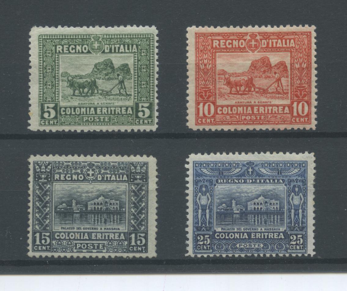 Scansione lotto: COLONIE ERITREA 1910 SOGGETTI VARI 4V. 2 **