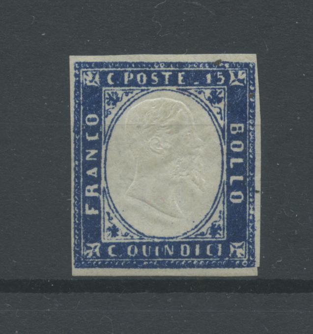 Scansione lotto: REGNO 1863 15C. NON DENTELLATO *