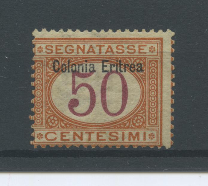 Scansione lotto: COLONIE ERITREA 1903 TASSE C.50 *