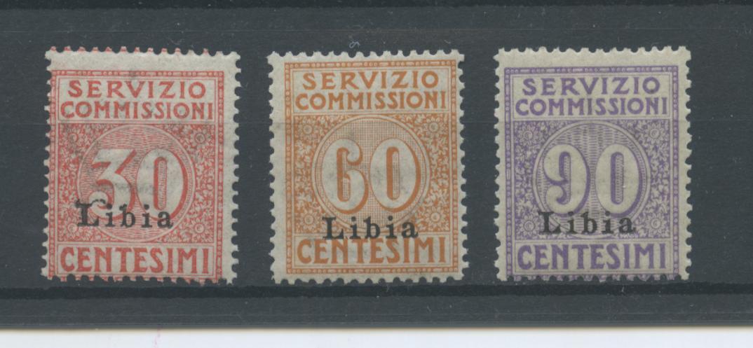 Scansione lotto: COLONIE LIBIA 1915 COMMISSIONI 3V. 2 **