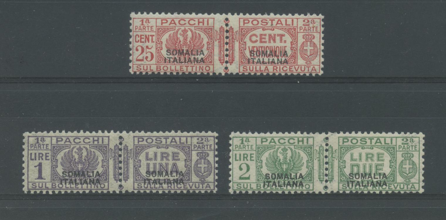 Scansione lotto: COLONIE SOMALIA 1931 PACCHI 3V. ** CENTRATO