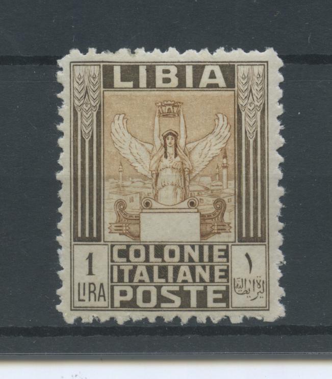 Scansione lotto: COLONIE LIBIA 1926/30 PITTORICA L.1 ** CENTRATO CERT.