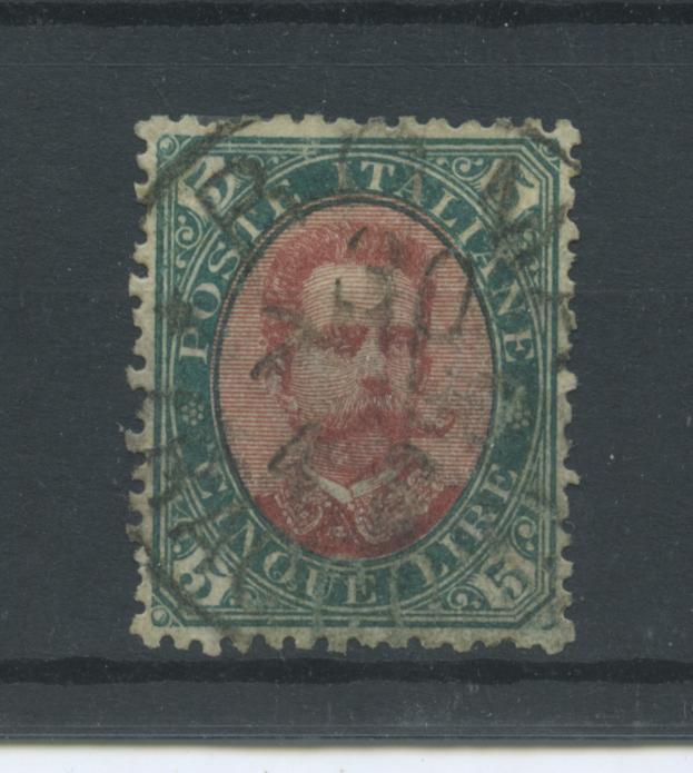 Scansione lotto: REGNO 1889 L.5 US. CENTRATO CERT.