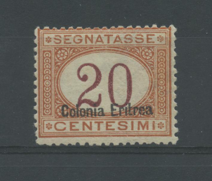 Scansione lotto: COLONIE ERITREA 1920/6 TASSE 20C. 5 *