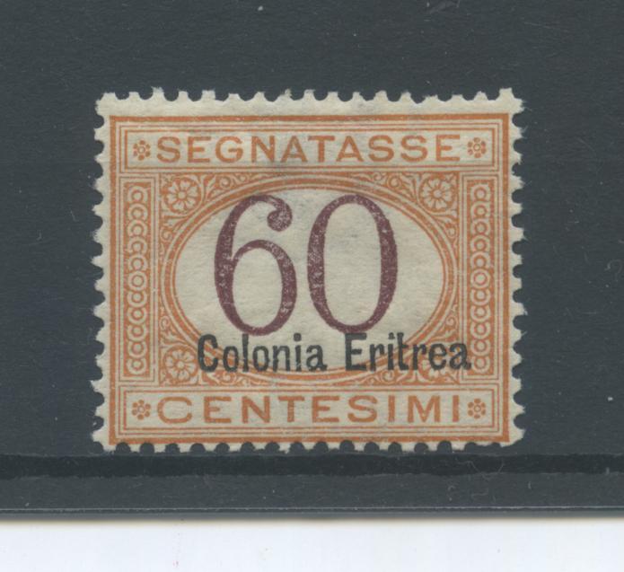 Scansione lotto: COLONIE ERITREA 1926 TASSE 60C. 2 ** CENTRATO